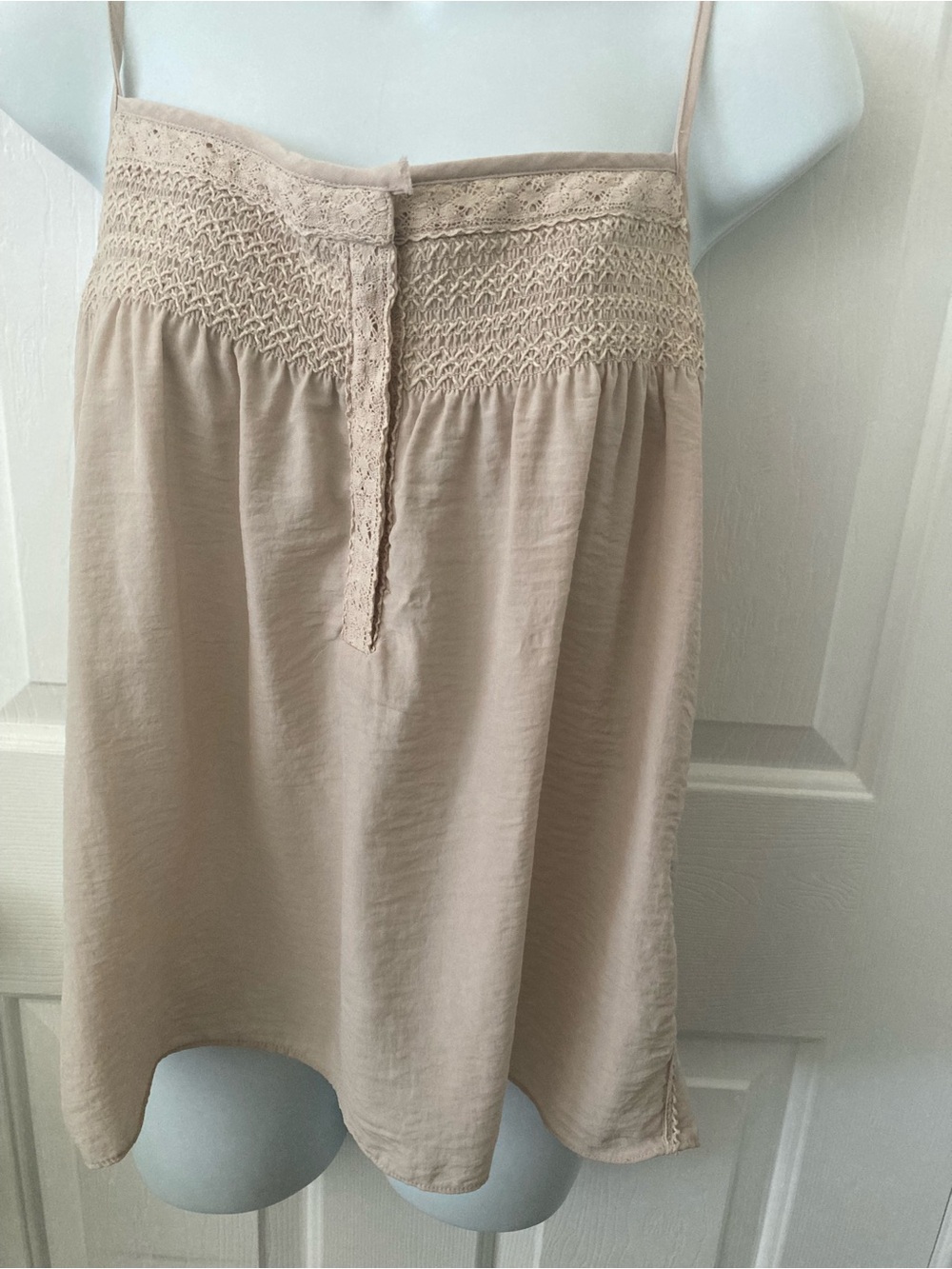Pins & Needles Light Beige Smocked Mini Skirt